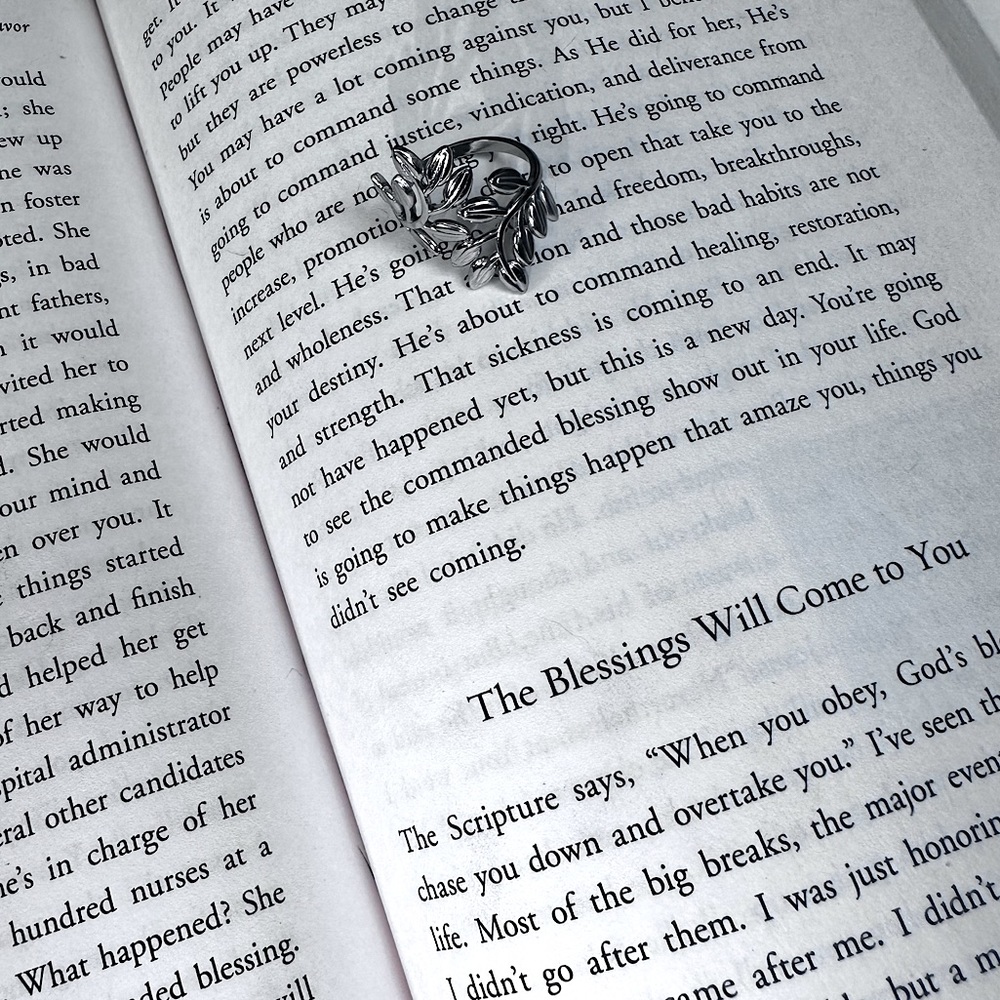 n e w | silver feather ring - Picture 4 of 6